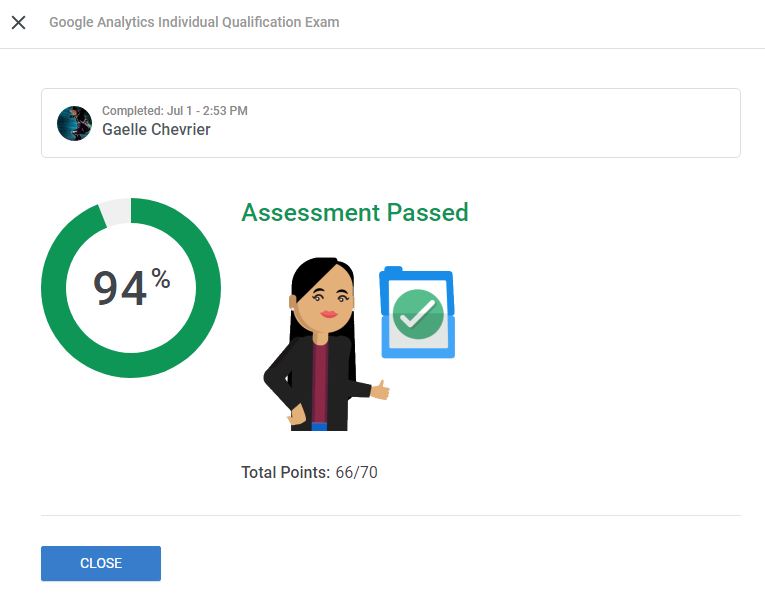 Google Analytics GAEIQE 2021